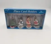 We Bounce Place Card Holder Menu Card Holder Christmas Tree Santa Claus Snowman