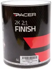 Pacer 2K Factory Vibrant Bright White Paint Finish 4L (PFW4)