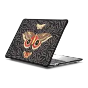 MacBook Pro 13-inch (M1 / M2 / Intel) Impact Case Moths and leaves - Dark Academia butterflies - cottagecore illustration