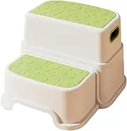Double Up Anti-Slip Sturdy Step Stool for Kids and Toddlers - Two-Step Design for Bathroom, Potty Training, Toilet - Slip Resistant