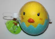 Happy Go Fluffy Yellow Chick - Slow Rise Foam Egg - Squeeze Squishy Ages 3+ NWT