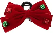 GAROZATION Velvet Tie Hair Clip Hair Barrette Clips Bow Claw Clip Barrette Hair Clip Hair Barrettes for Women Bowtie Bell Hair Clips
