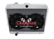 WR Champion 3 Row Radiator W/ 2 12" Fans for 1959 1960 Cadillac DeVille #CC59CAD