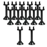 12x Harp Number / Sign Holder Black 70mm Menu / Card / Table Number Stand