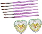 LOLIPPYY 1set Professional Nail Art Tools Lightweight Nail Brush Glass Cup for Manicure Wave Pens for Home Salon Use Easy to