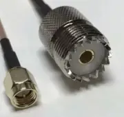 SMA Male to UHF SO-239 Female RG58 Coaxial Antenna Connector 36 Inch