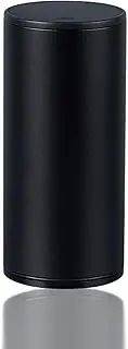 IRROMI Car Trash Can with Lid, Leakproof Mini Car Garbage Can, Aluminum Alloy Car Trash Bin, Car Accessories (Black)