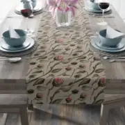 Pink Sunflower Table Runner | Sunflower Home Decor | Fall Dining Table Decor