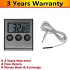 Refrigerator Thermometer Digital LCD Freezer Temperature Monitor High Low Alarm
