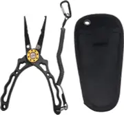 Fishing Pliers Split Ring Hook Remover Stainless Steel with Sheath Lanyard