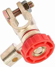 Battery Link Terminal Cut Off Switch Isolator for Auto Car Master Disconnect Ideal for 12V Vehicles Black (Red)