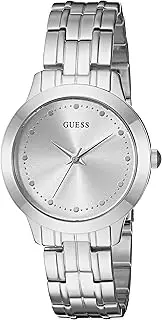 [GUESS] Women's Quartz Stainless-Steel Strap, Silver, Casual Watch