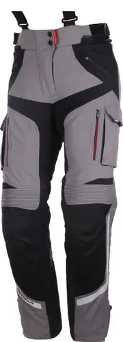 Modeka Panamericana, textile pants women , color: Grey/Black , size: 42
