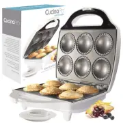 Mini Pie & Quiche Maker for Xmas Holiday Baking - Nonstick Baker Cooks 6 Smal...