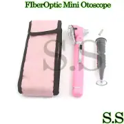 Fiber Optic Mini Otoscope Light Pink Color (Diagnostic Set)