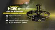 Nitecore HC60 V2 Cree 1200 Lumens 130 Meter Throw USB-C Rechargeable Head Torch
