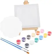 UTHCLO 1 Set DIY Canvas Easel Set of Miniature Wooden Display Stand for Outdoor Drawing for Art Parties Home Decor and Beginners Lightweight Compact Design