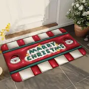 Funny Christmas Non-slip Indoor Doormat Floor Mat for Home Floor Carpet for Bedroom Bathroom