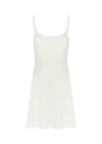 Girlfriend Collective Float Juliet Mini Dress - Ivory - XS XS
