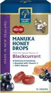Manuka Health MGO 400+ Manuka Honey Blackcurrant Lozenges 15s