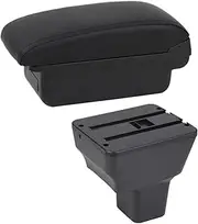 Armrest Box Compatible For Nissan Kicks Car Armrest Box 2016-2024 Interior Dedicated Retrofit Storage Box Car Accessories(A1 black line No USB)
