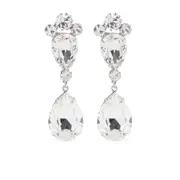 [Jennifer Behr] Jennifer Behr Crystal Drop Earrings ONE SIZE SILVER/WHITE
