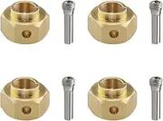 4Pcs RC Hex Adapter 12 mm Hex Wheel Hubs Connector Hex Adaptor Kits Compatible with 1/10 RC Crawler Axial SCX10 III AXI03007 Thickness 6mm