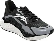 [THE FLOW] Running Shoes, Gym Trainers, Lightweight Sports Shoes, Road Running Shoes for Men and Women (Greyscale, Adults, 38, Numeric, EU Shoe Size System, M), Greyscale, 38 EU