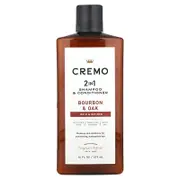 Cremo, 2 In 1 Shampoo & Conditioner, Bourbon & Oak, 16 fl oz (473 ml)
