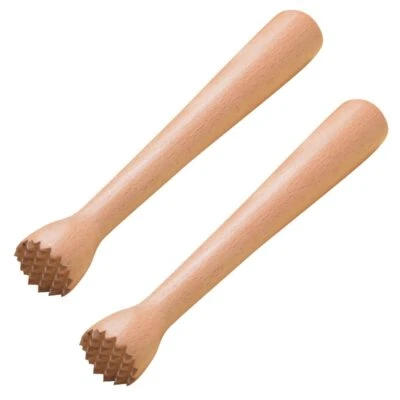 Wooden Muddler for Cocktails 10 Inches Drink Muddler for Home and Bar Sturdy ...