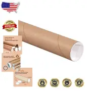 Strong Spiral Wound Craft Mailing Tubes, 3" x 12", Pack of 24 for Safe Transport