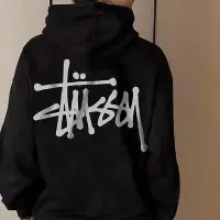 在飛比找Yahoo!奇摩拍賣優惠-stussy 斯圖西衛衣男連帽加絨加厚2022新款【ADID