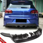 Matt Black Rear Bumper Diffuser Lip Spoiler Fit for VW Golf 6 VI MK6 R20 2012-14 (for: Volkswagen)