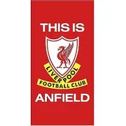 Liverpool FC This Is Anfield Beach Towel Red/White One Size