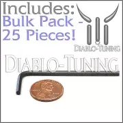 BULK PACK QTY 25 - M2 / 2mm Guitar Hex / ALLEN KEY Set - AW-0214-003 For IBANEZ