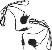 GOOHOCHY 2Pcs Lavalier Microphone Professional Condenser Mic for Live Streaming Teaching Lectures Plug Durable Construction