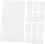 HOUDERCO 45 Sheets Loose Leaf Binder Paper Refills Lined Notepad Replacement Inserts for Ring Binders Smooth Writing Surface Portable Detachable Filler Paper for Office Use