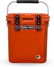 [CAMP-ZERO] 16L Tall Cooler/Ice Chest with Carry Handle and 2 Molded-in Cup Holders | Includes Removable Divider