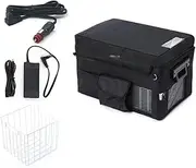 30L Portable Car Fridge Mini Car Fridge 12v Refrigerator Dc12v/24v 40W Mini Car Refrigerator Plastic White R134a A+