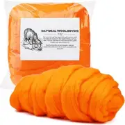 7.02oz Wool Roving Yarn, Needle Felting Wool, Wool Fibre Supplies,7 Color Wool