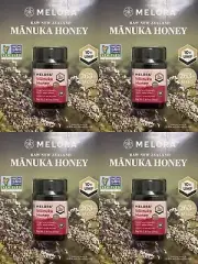 4 PACK MELORA Raw New Zealand Manuka Honey UMF 10+ MGO 263+ (500g)