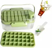 Ice Cube Trays with Lid and Bin : 64 Pcs for Freezer,Ice Cube Mold for Tumbler c