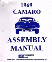 1969 Camaro GM Factory Assembly Manual Directly from GM Licensed Manufacturer