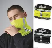 B950 Beechfield Morf Face cover High Viz Reflective stripes Seam free Breathable