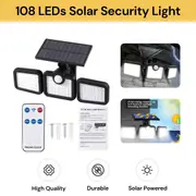 108 LEDs Solar Security Light