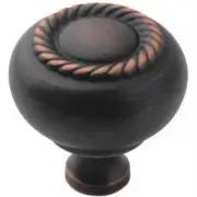 Amerock Allison Oil-Rubbed Bronze Kitchen Cabinet Knob Pull Braided Rope Braid