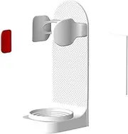 Adjustable Toothbrush Holder, Compatible for Electric Toothbrush Base Silicone Non-Slip Wall Mount Brush Body Rack(White)