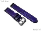 Purple Brushed Leather Band Strap for Fitbit Versa 3 4 and Sense 2 Smartwatches