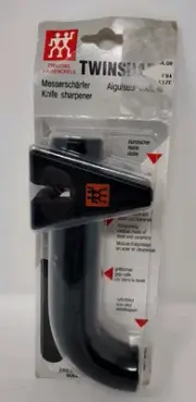 Zwilling J.A. HENCKELS 32591, Pull-Through Knife Sharpener, Black, Germany NEW