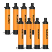 8*Orange Water Filter Straw Personal Water Filtration Survival Emergency Outdoor